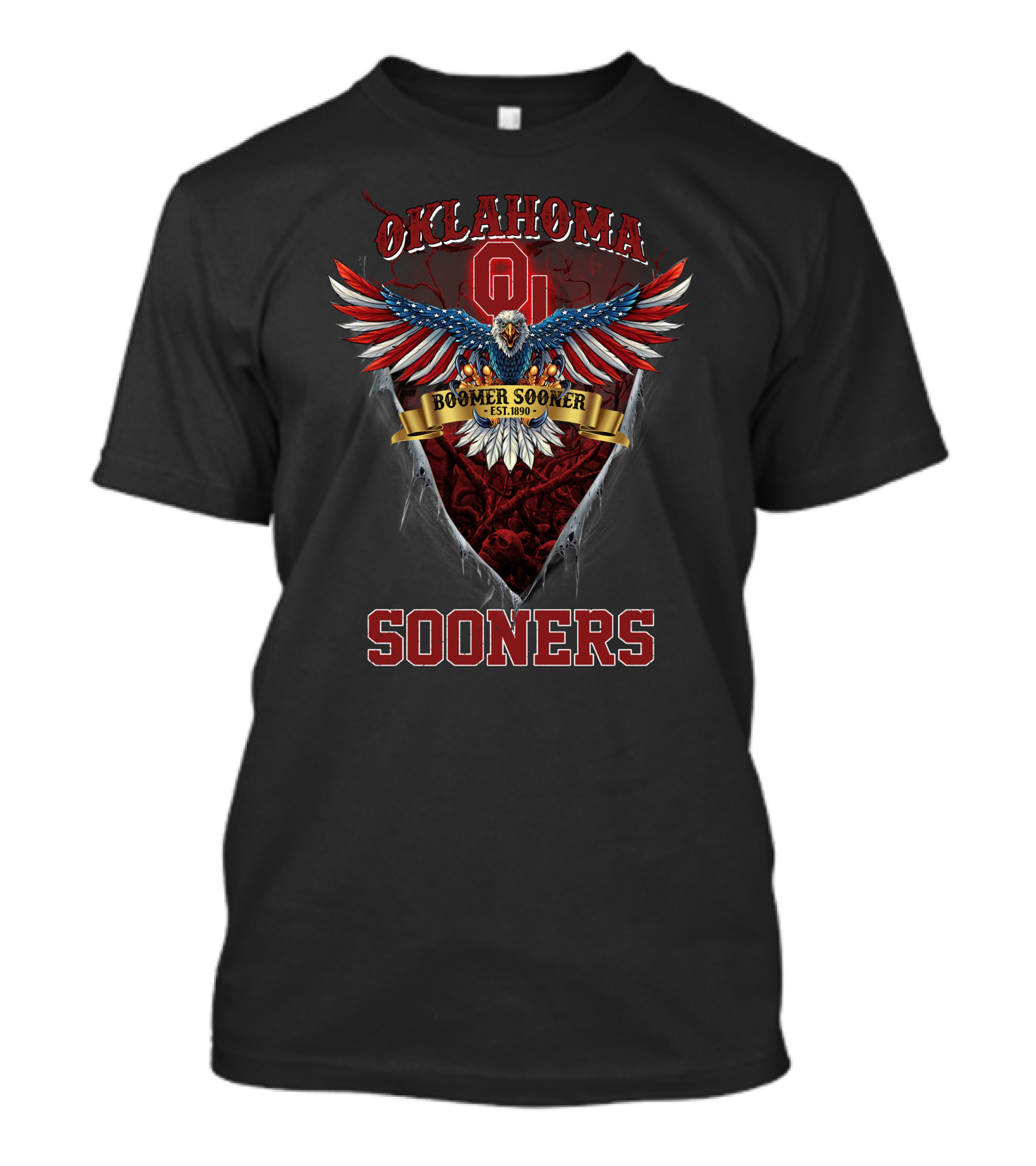 Oklahoma Sooners Boomer Sooner Eagle Est. 1890 T-Shirt