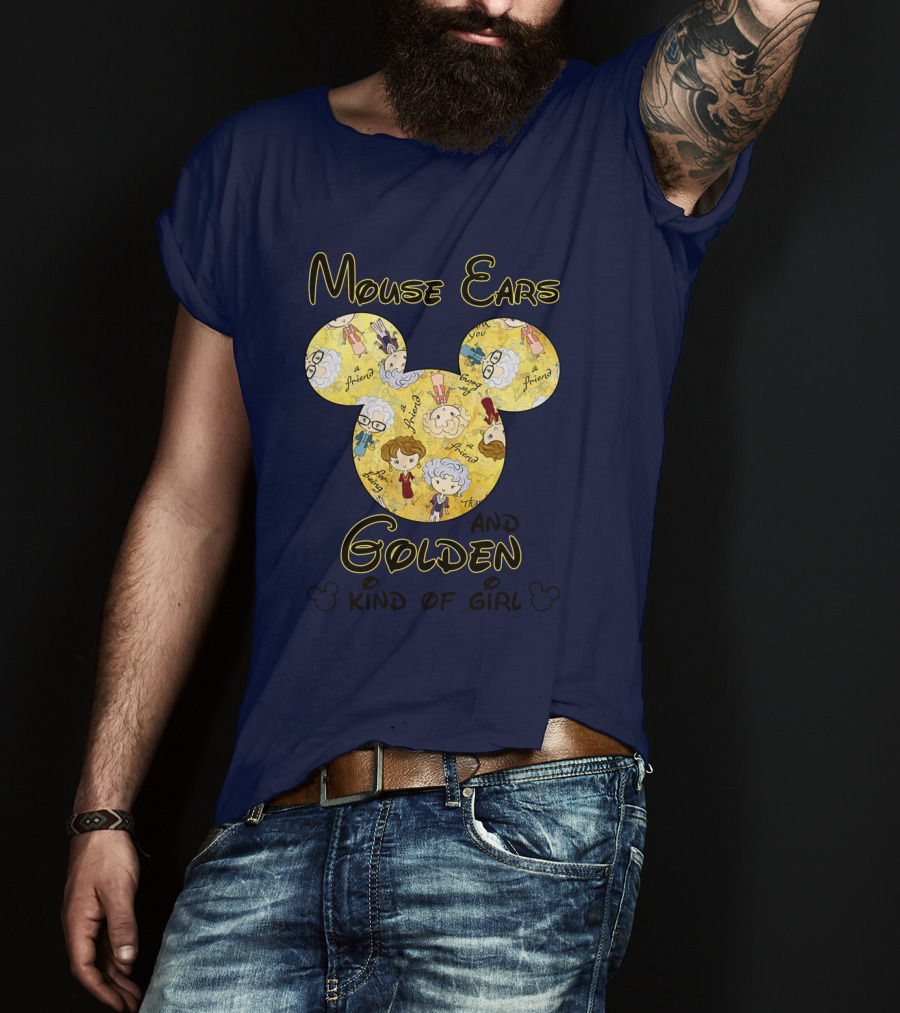 Mouse Ears And Golden Kind Of Girl Friends Mouse Ears T-Shirt