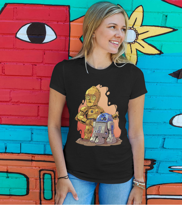 Chibi Star Wars C3PO R2-D2 Duo T-Shirt