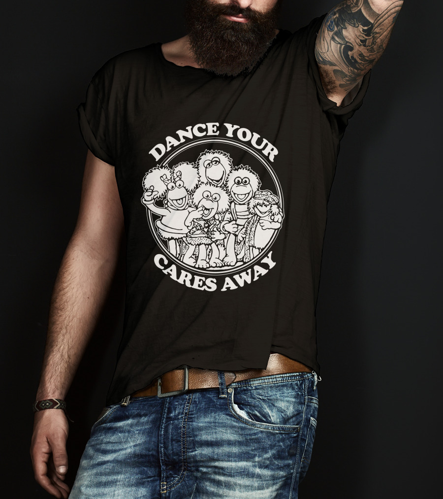 Dance Your Cares Away Fraggle Rock Characters T-Shirt