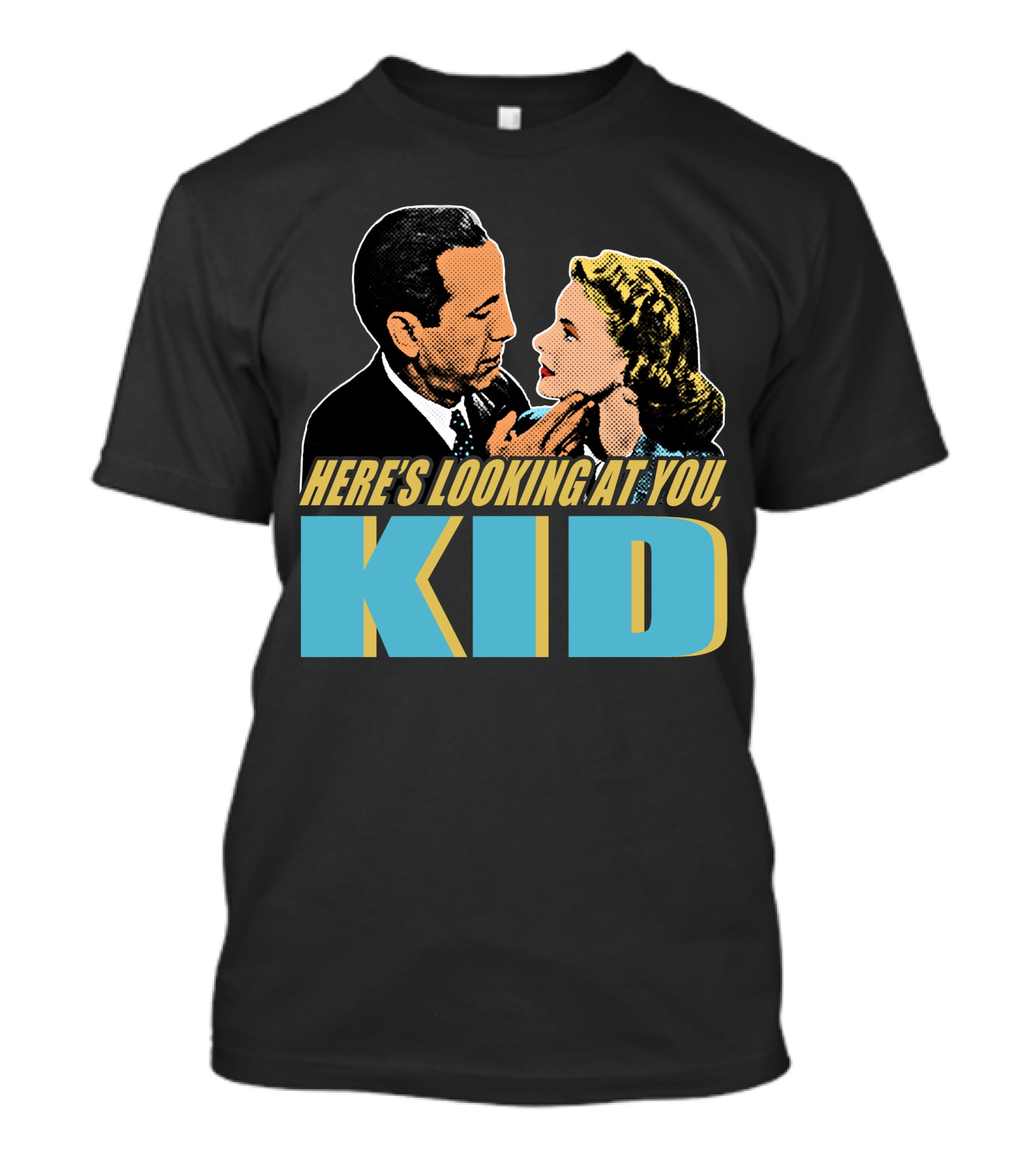 Here's Looking At You Kid Casablanca Movie Scene Retro T-Shirt