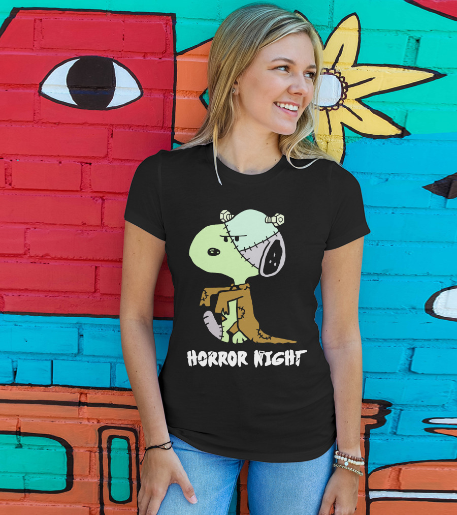 Horror Night Frankenstein Snoopy T-Shirt