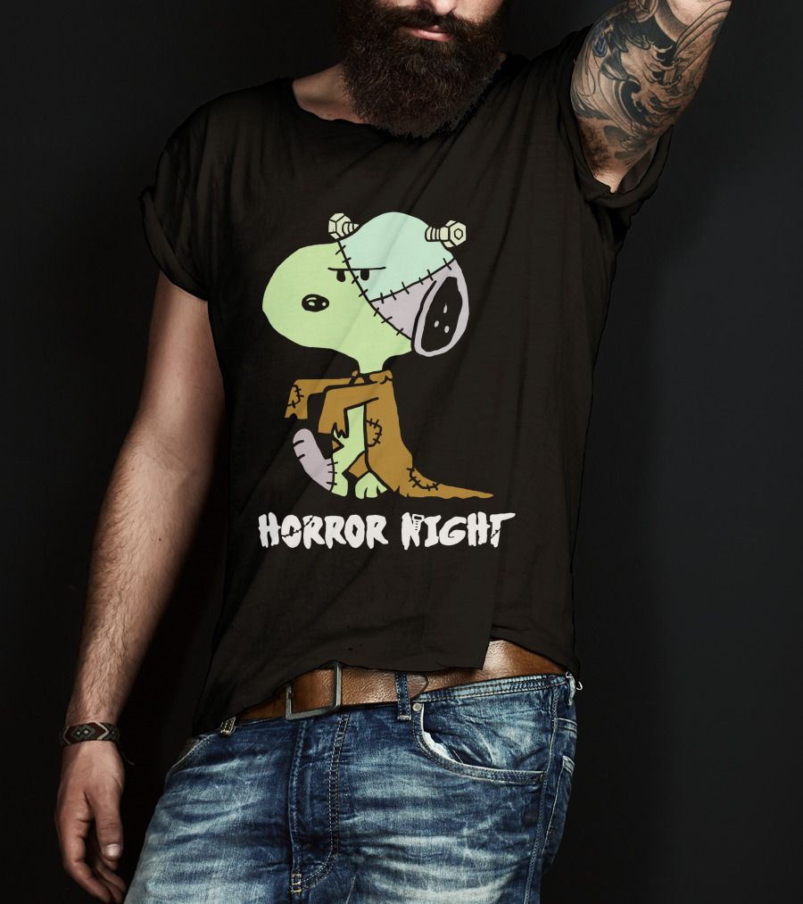 Horror Night Frankenstein Snoopy T-Shirt
