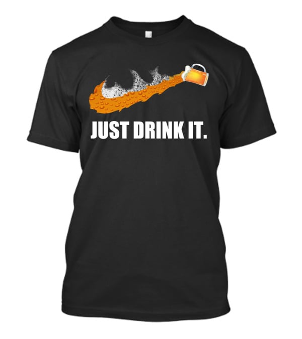 Love Beer Just Drink It Foamy Beer Swoosh Mug T-Shirt
