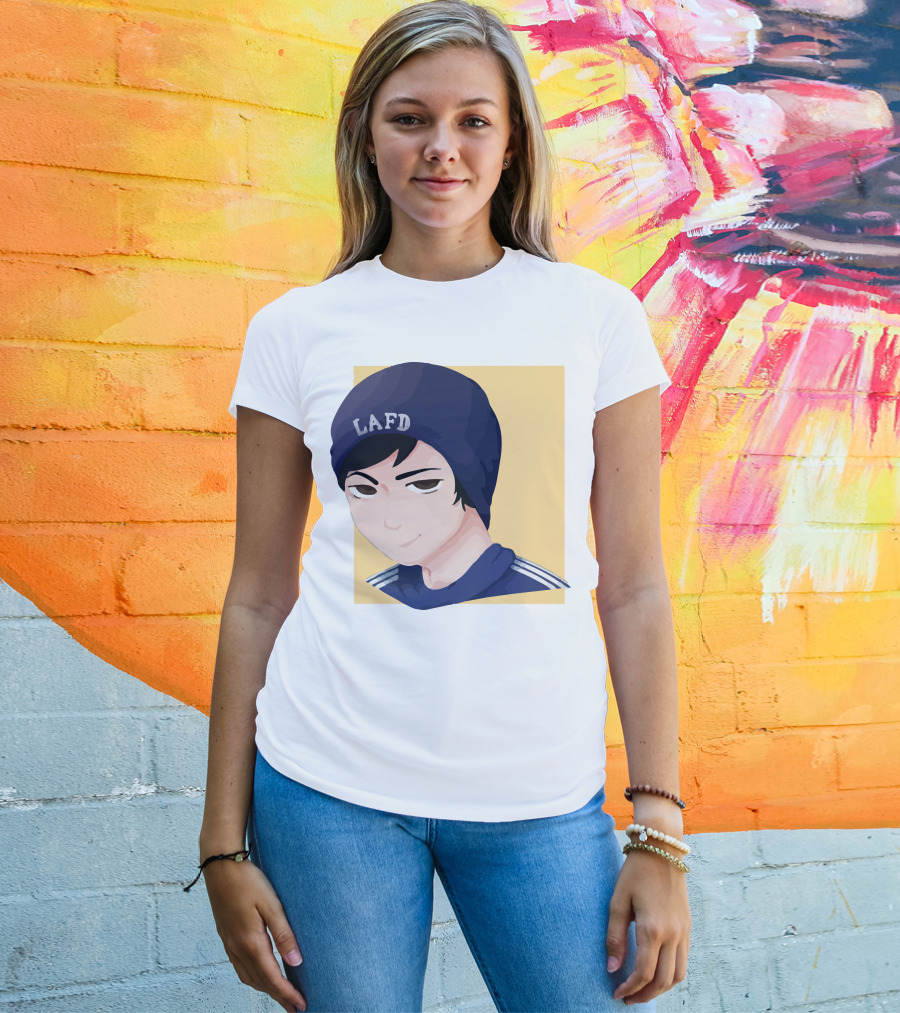 Quackity LAFD Beanie T-Shirt