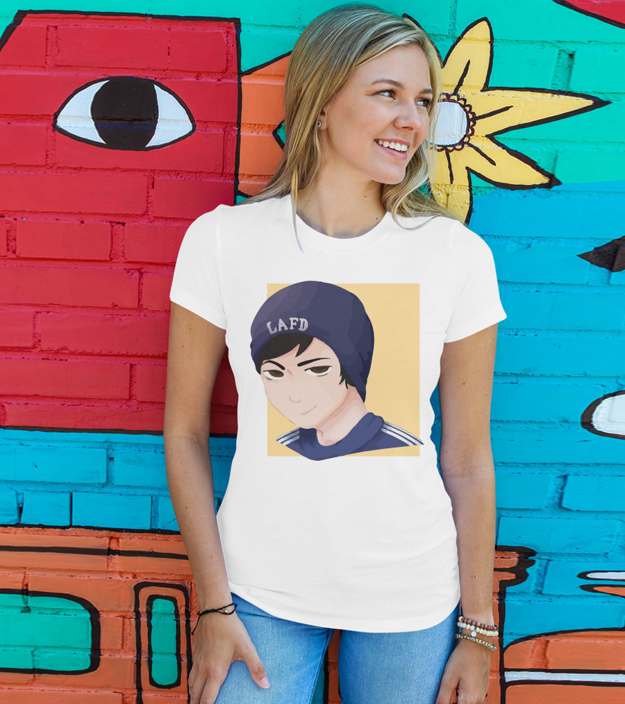 Quackity LAFD Beanie T-Shirt