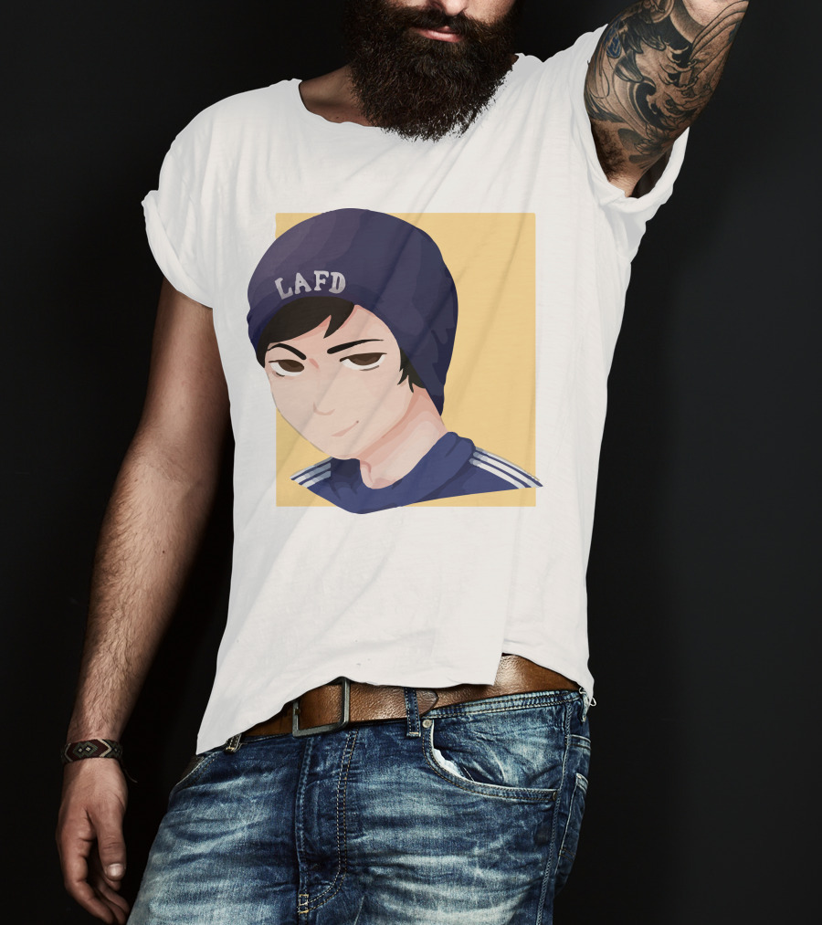 Quackity LAFD Beanie T-Shirt