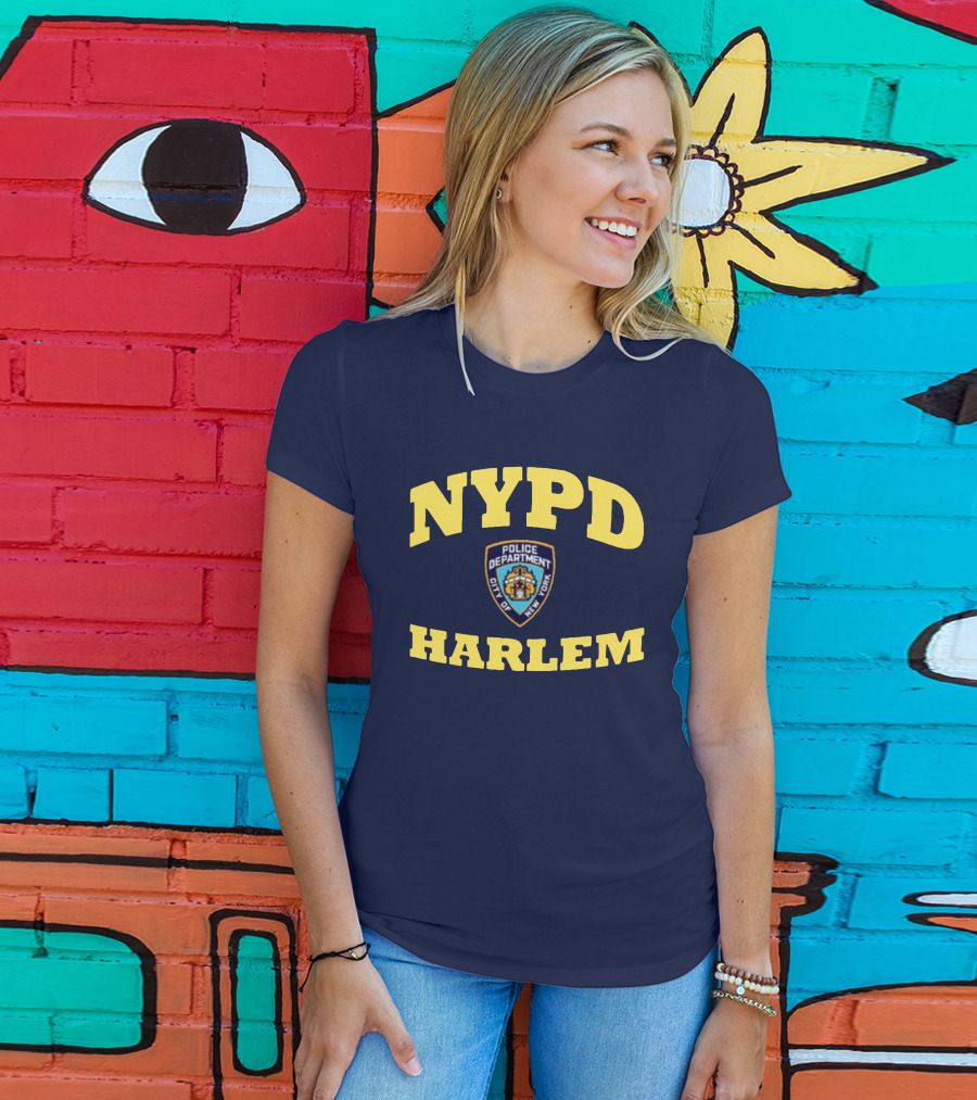 NYPD Police Department City Of New York Harlem T-Shirt