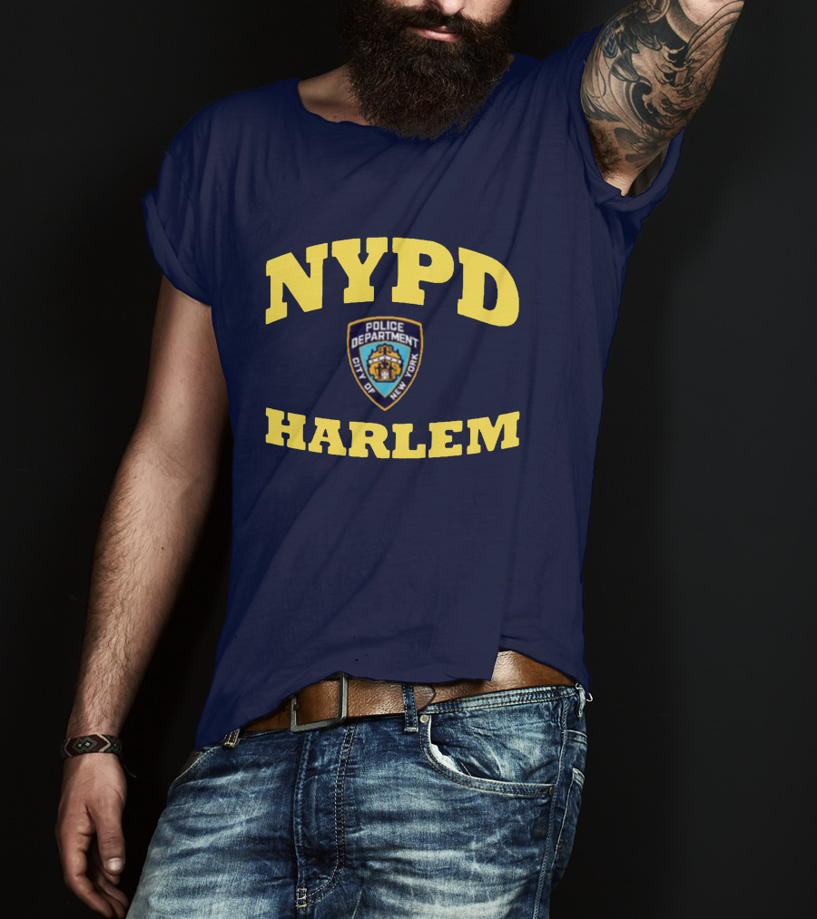 NYPD Police Department City Of New York Harlem T-Shirt