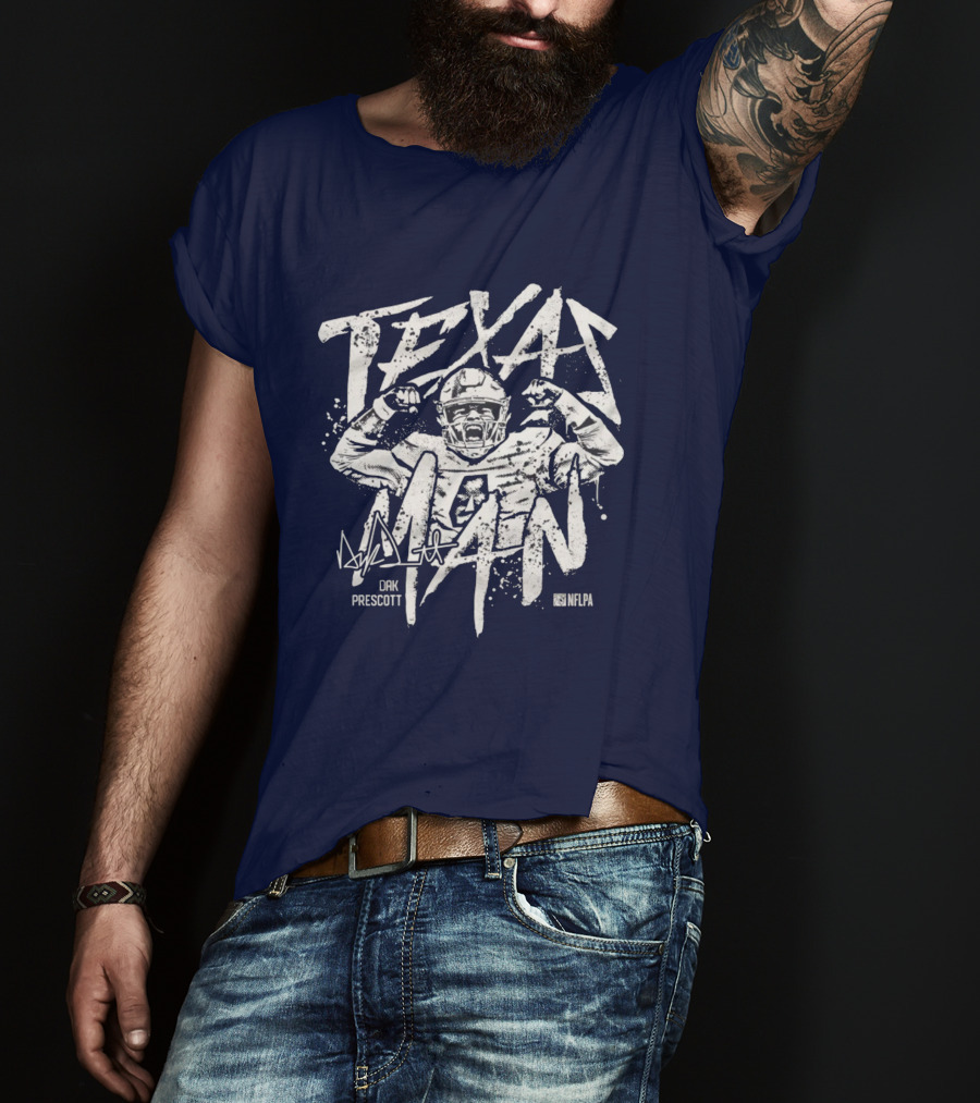 Texas Man Dak Prescott NFLPA T-Shirt