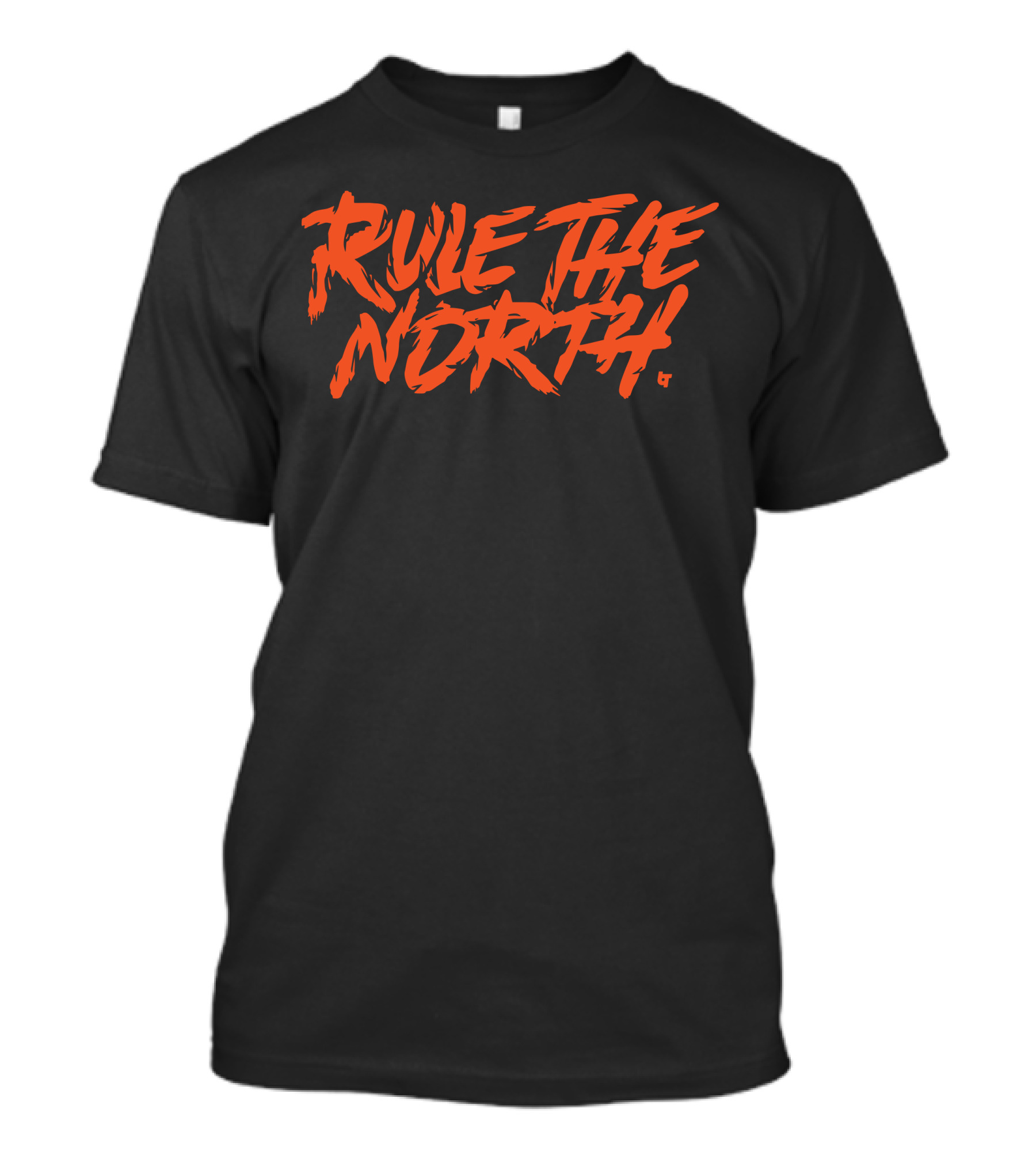 Rule The North Orange Bold Text T-Shirt