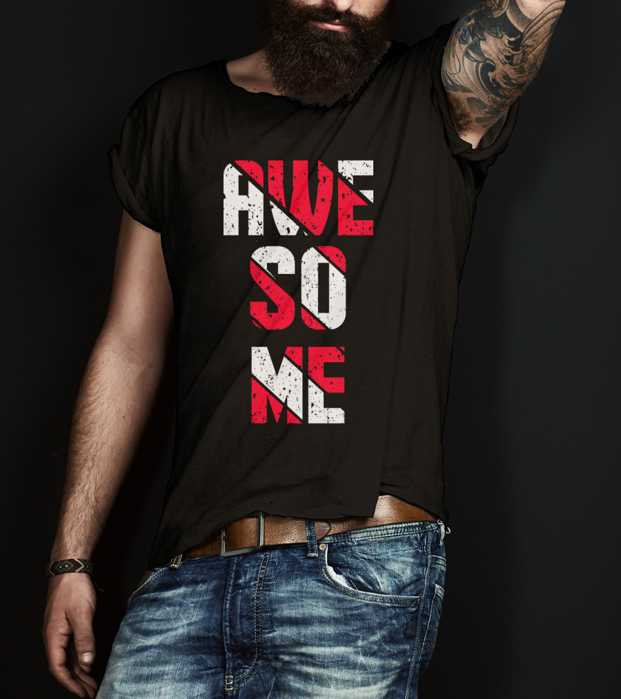 Awesome Distressed Red T-Shirt