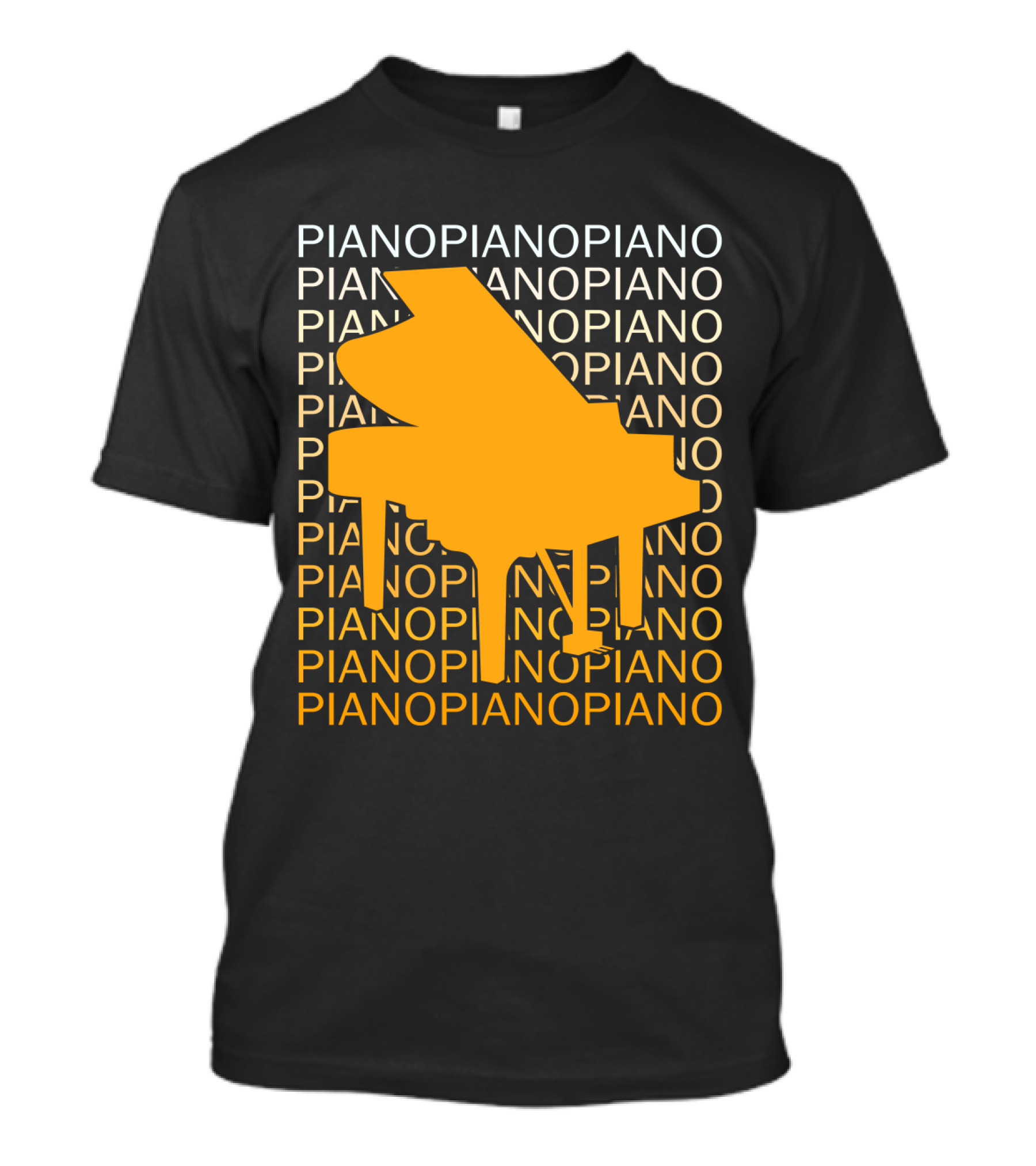 Piano Humor Repeated Piano T-Shirt