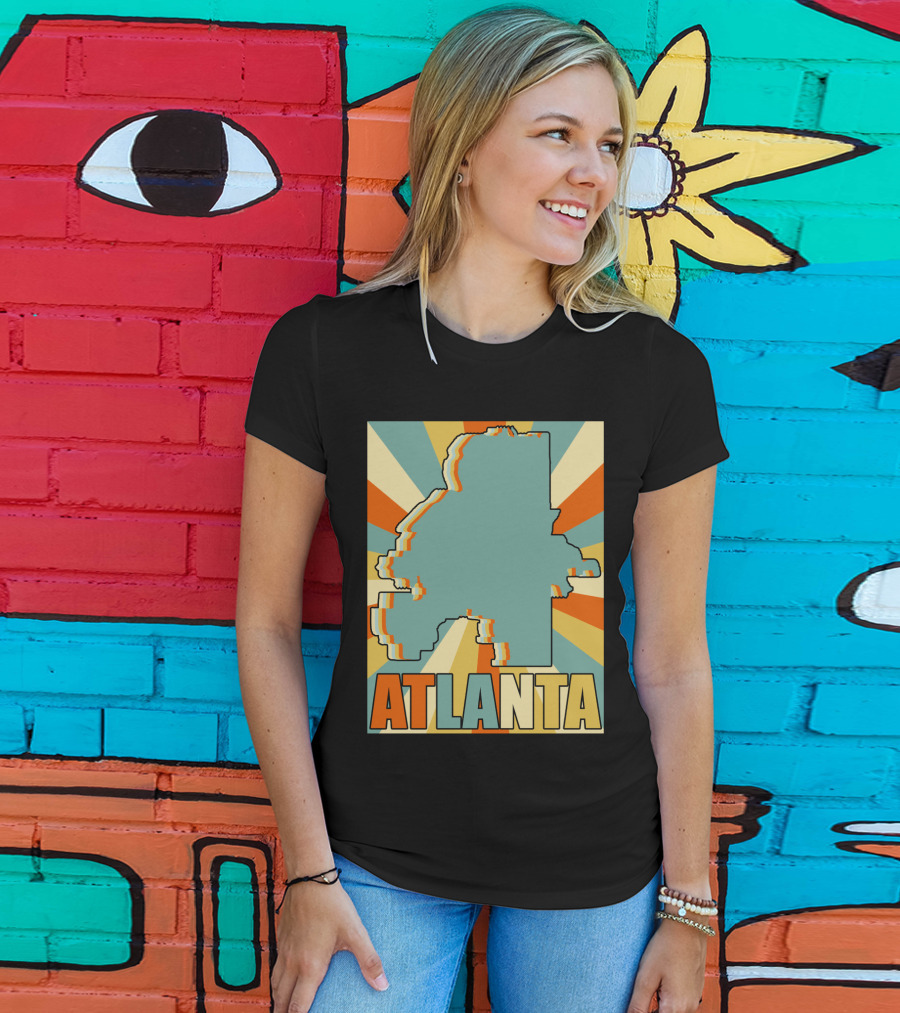ATLANTA Retro Map T-Shirt