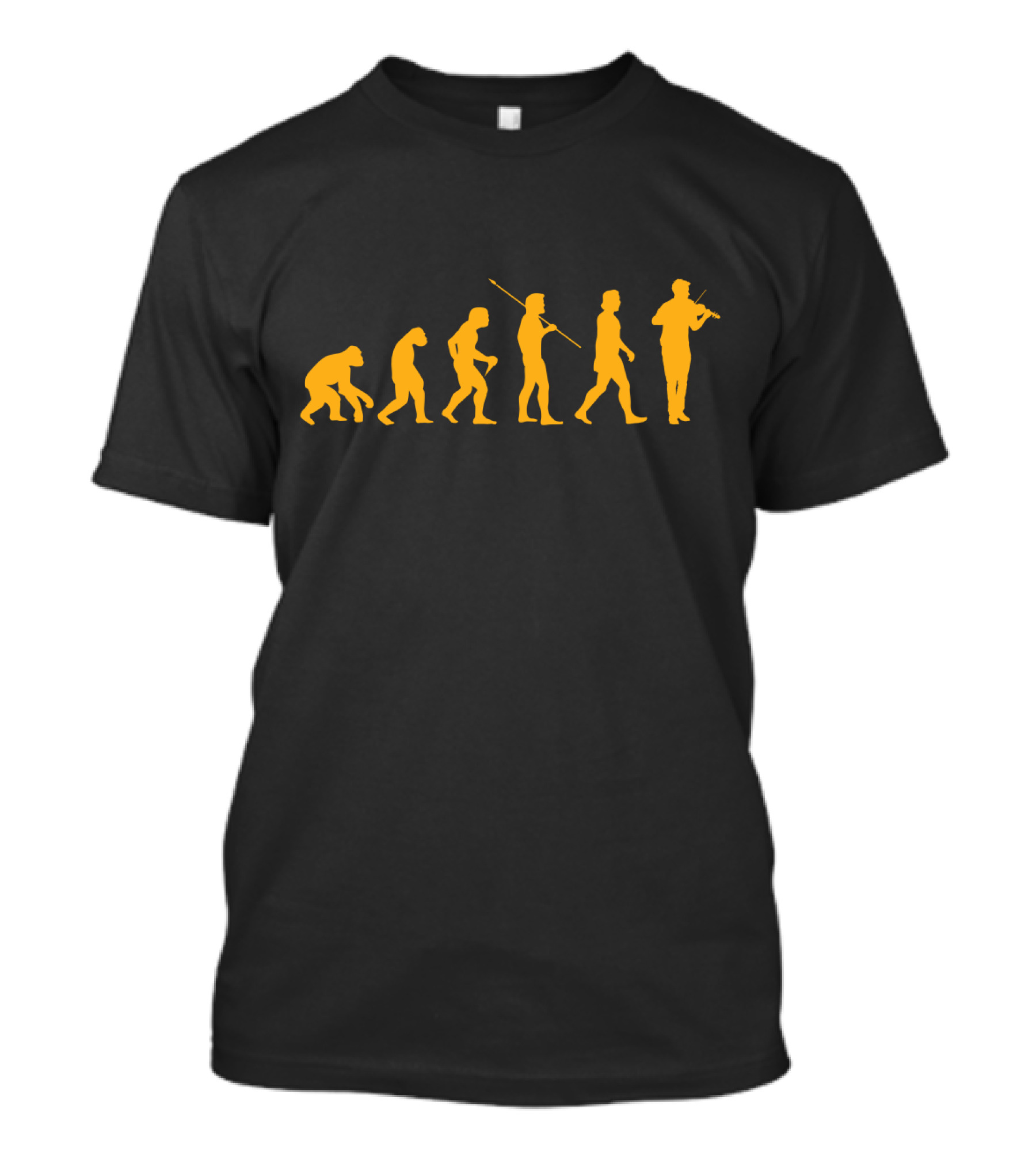 Evolution Violin Playing Journey T-Shirt