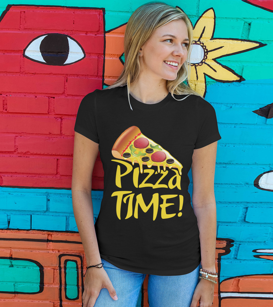 Pizza Everyday Time Pizza Time Slice T-Shirt