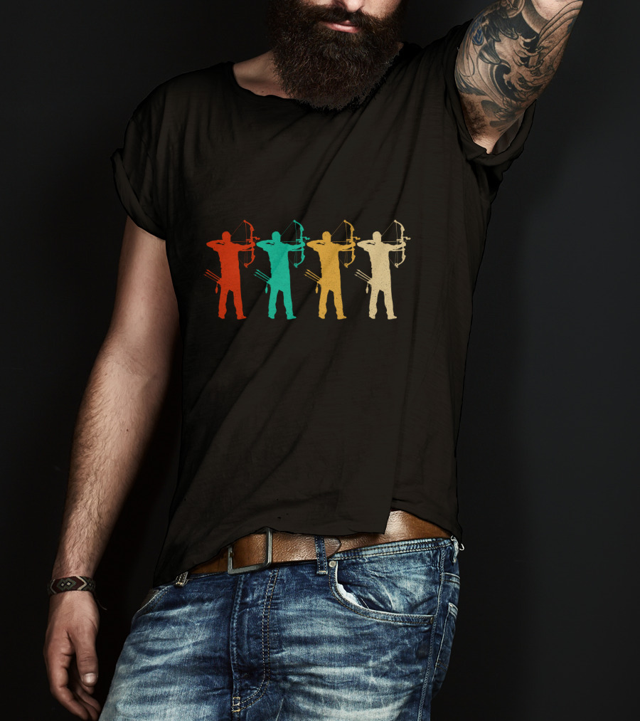 Vintage Archery Colorful T-Shirt