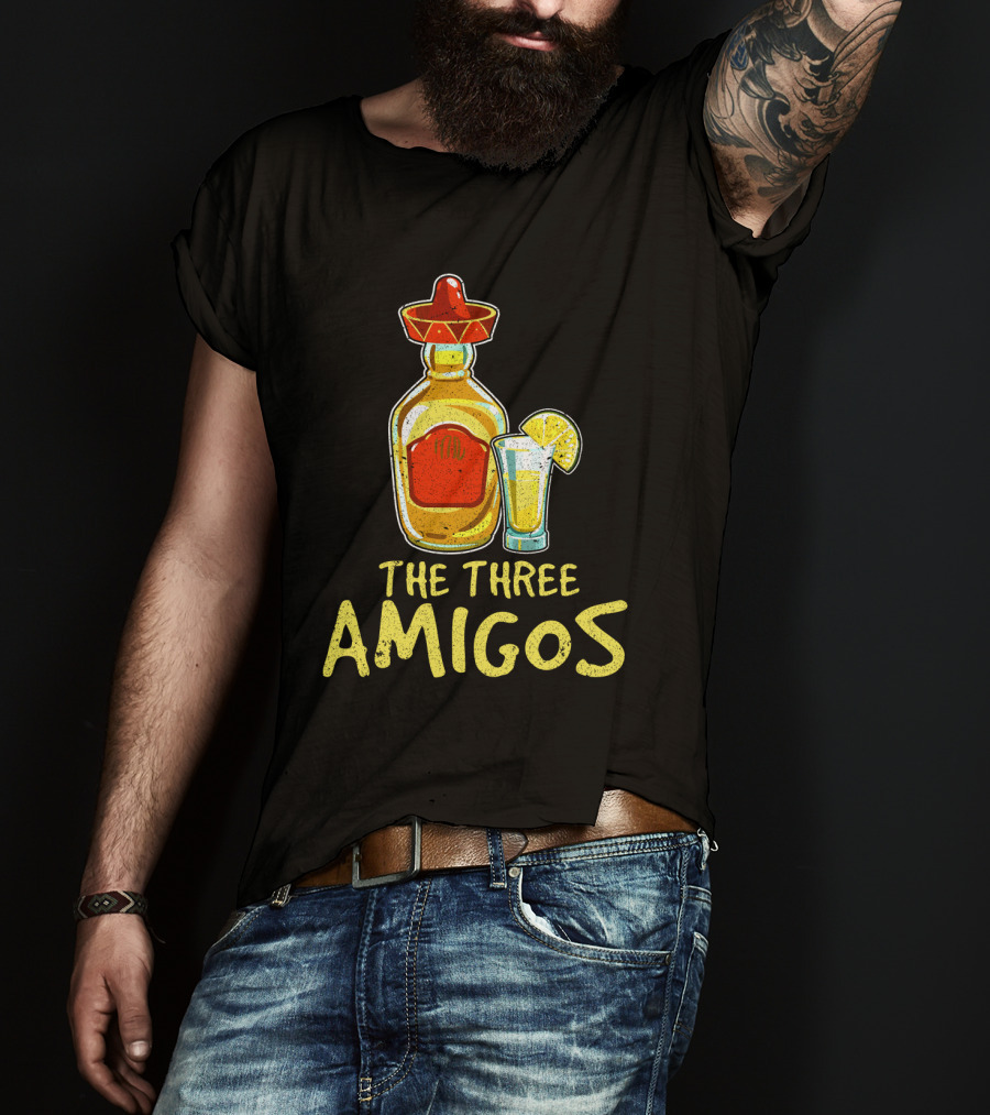The Three Amigos Tequila Salt Lime Fiesta T-Shirt
