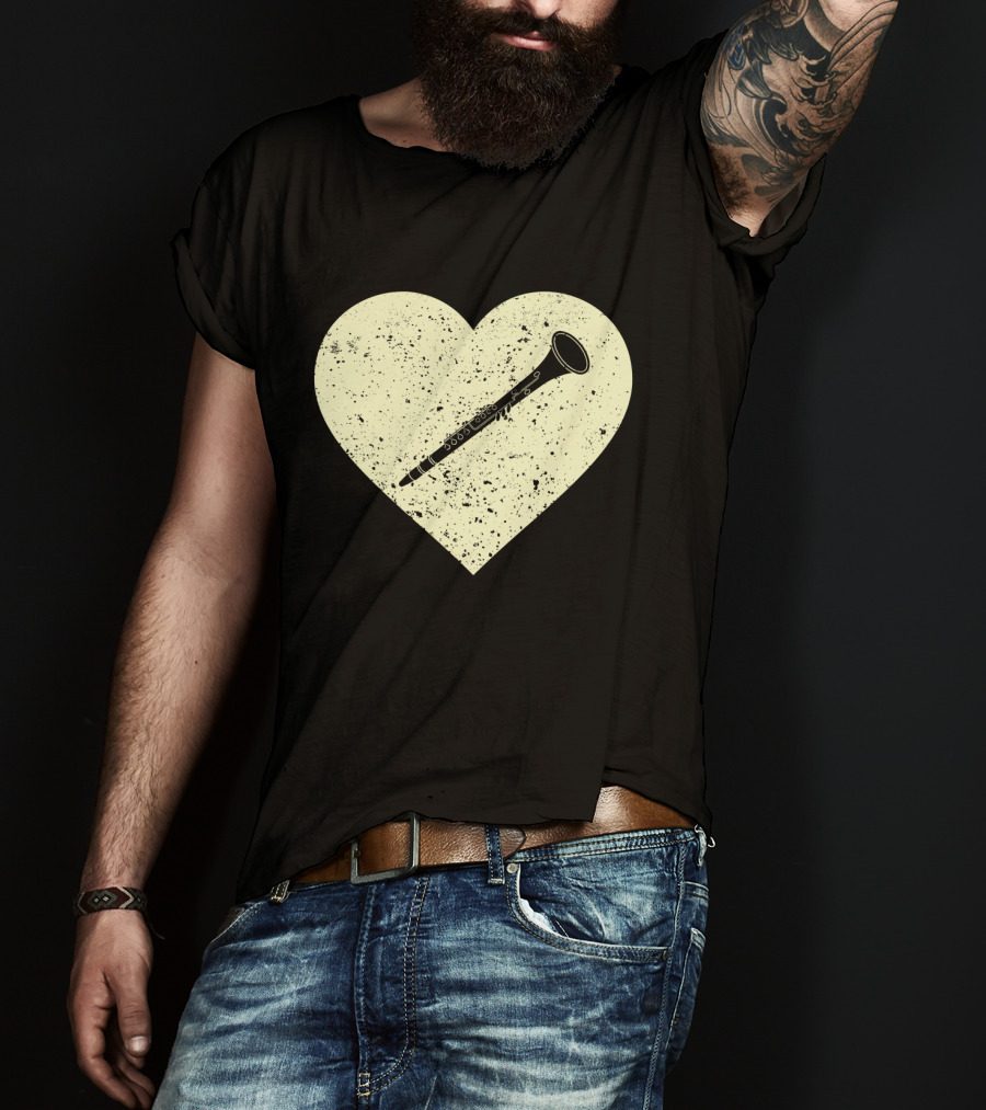 Heart Shaped Love To Play The Oboe Musician T-Shirt