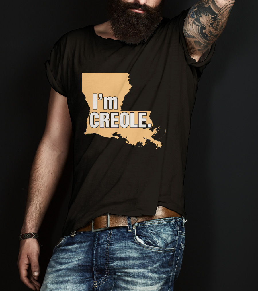 I'm Creole Louisiana Map T-Shirt