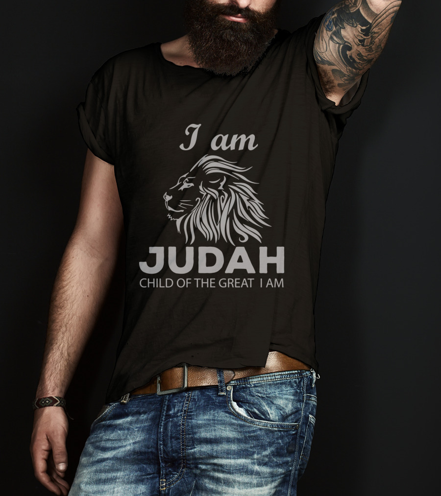 I Am Judah Child Of The Great I Am Lion Head T-Shirt