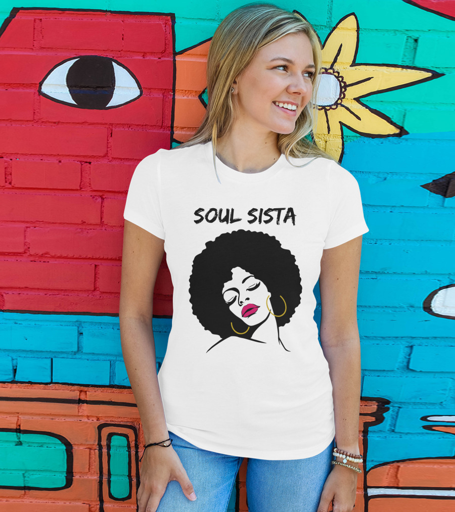 Soul Sista Afro Black Girl Birthday T-Shirt