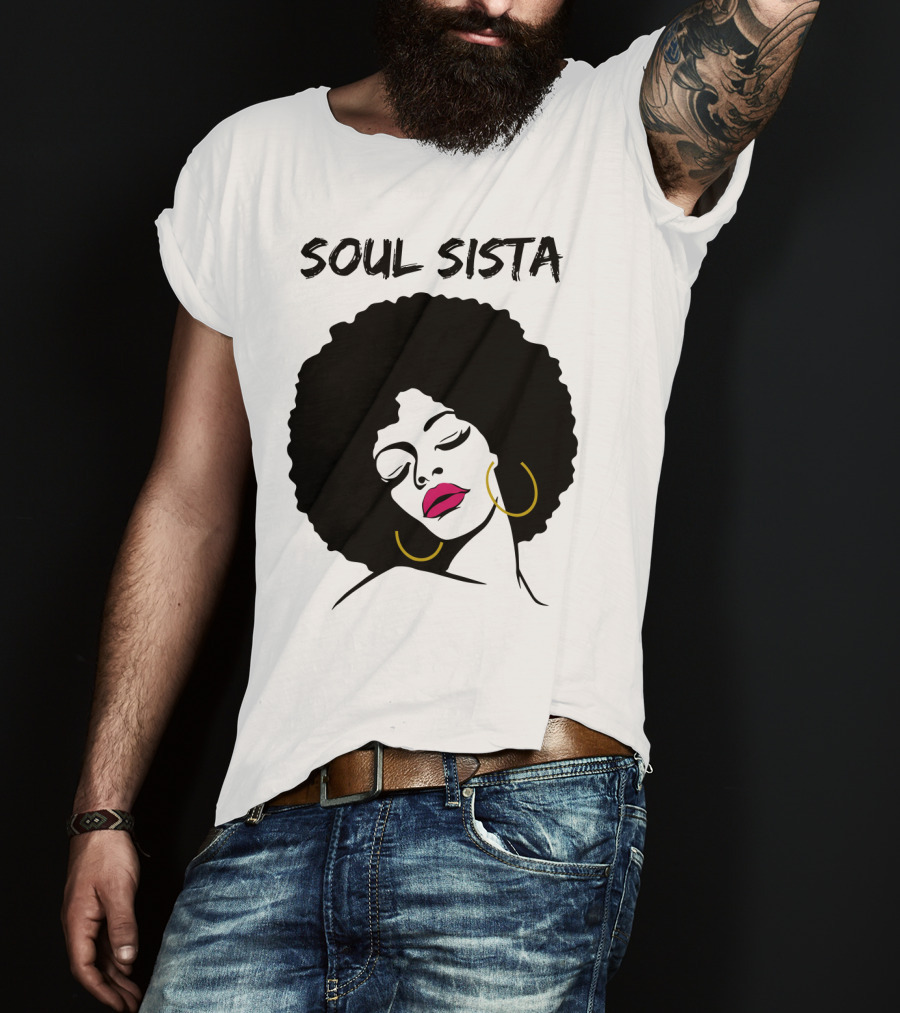 Soul Sista Afro Black Girl Birthday T-Shirt