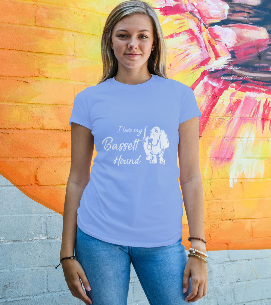 I Love My Basset Hound T-Shirt