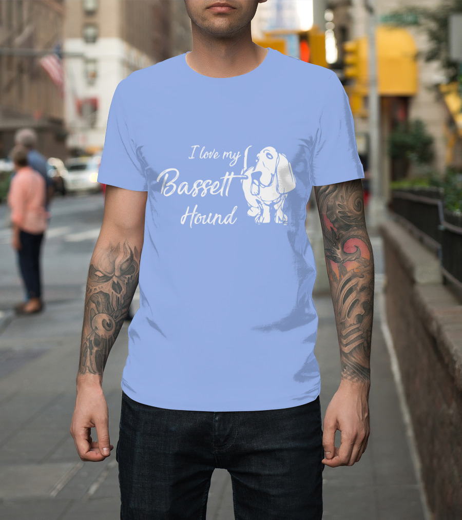 I Love My Basset Hound T-Shirt