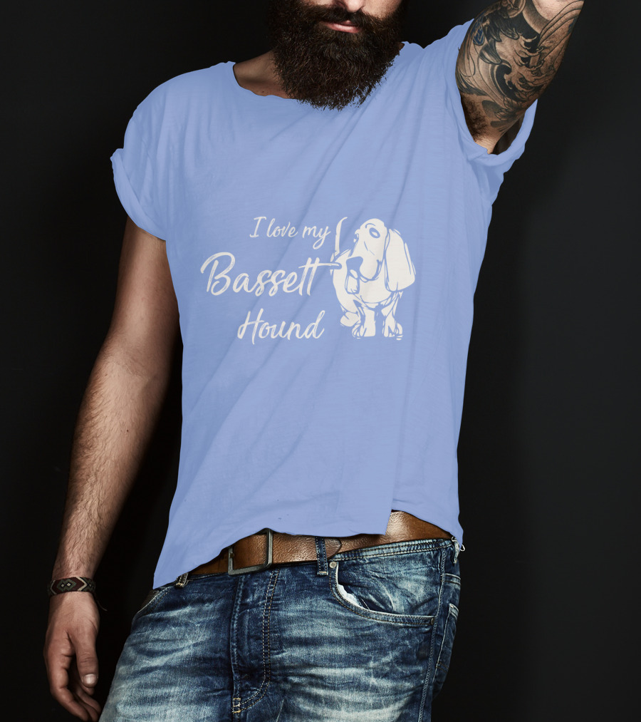 I Love My Basset Hound T-Shirt