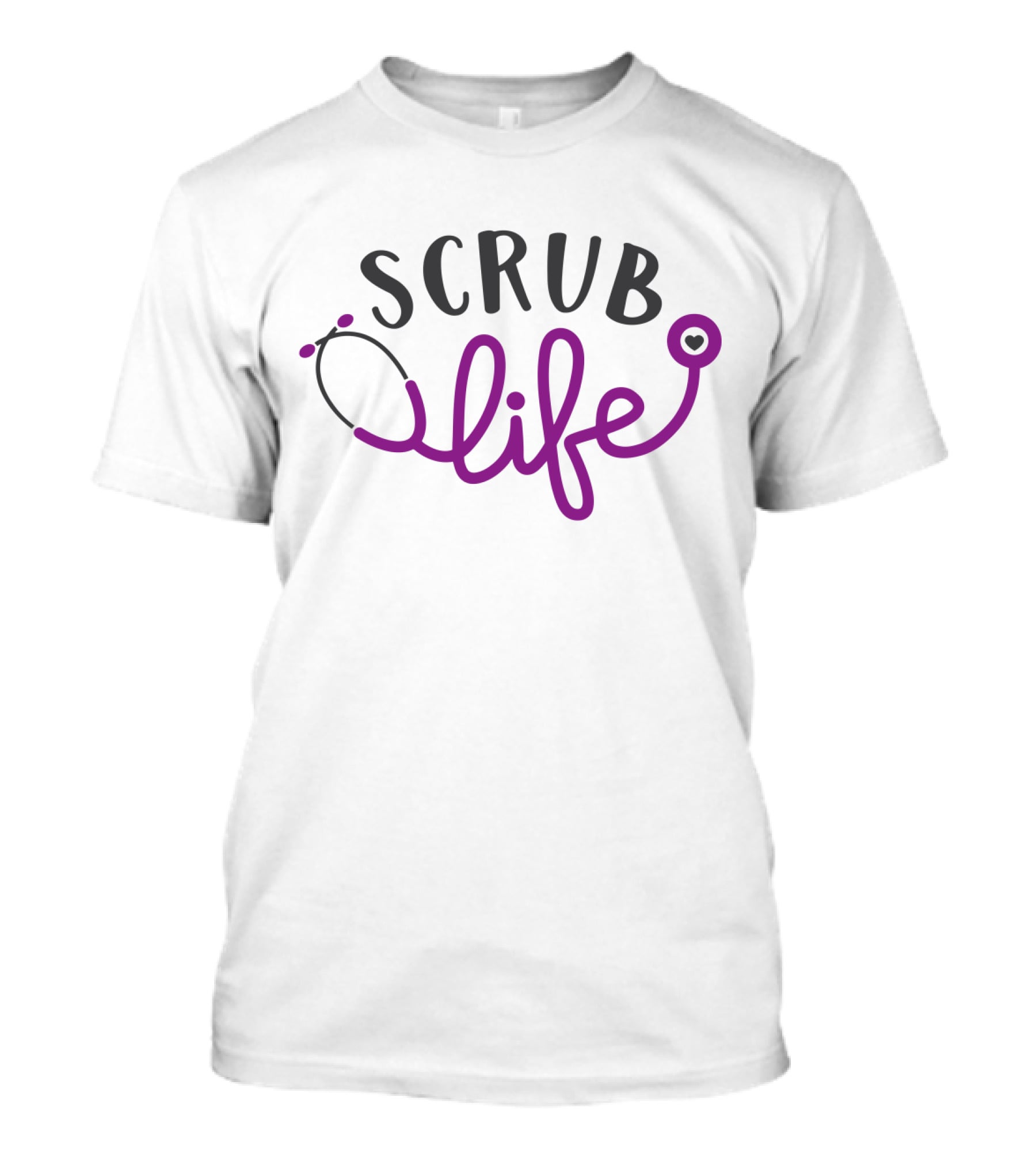 Scrub Life Stethoscope Heart T-Shirt