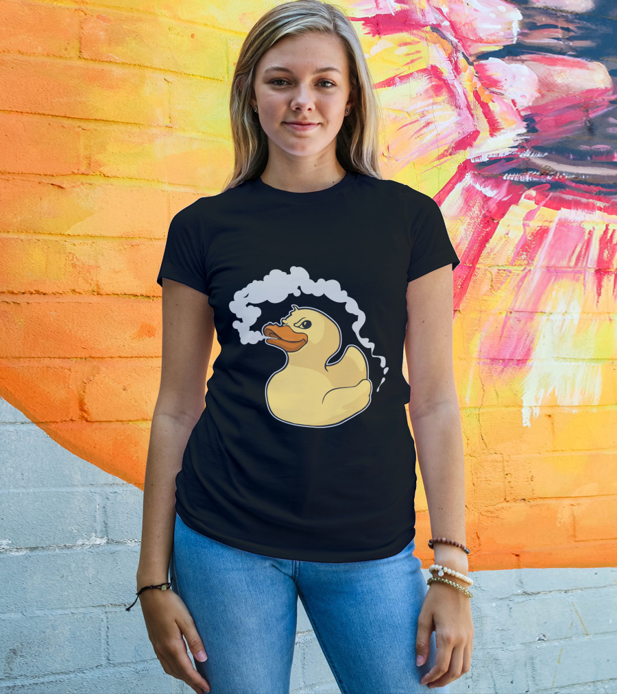 Fire Breathing Rubber Ducky With Smoke T-Shirt