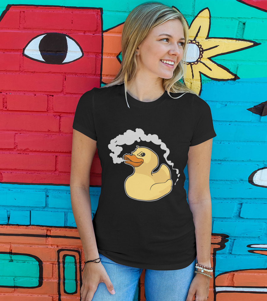Fire Breathing Rubber Ducky With Smoke T-Shirt