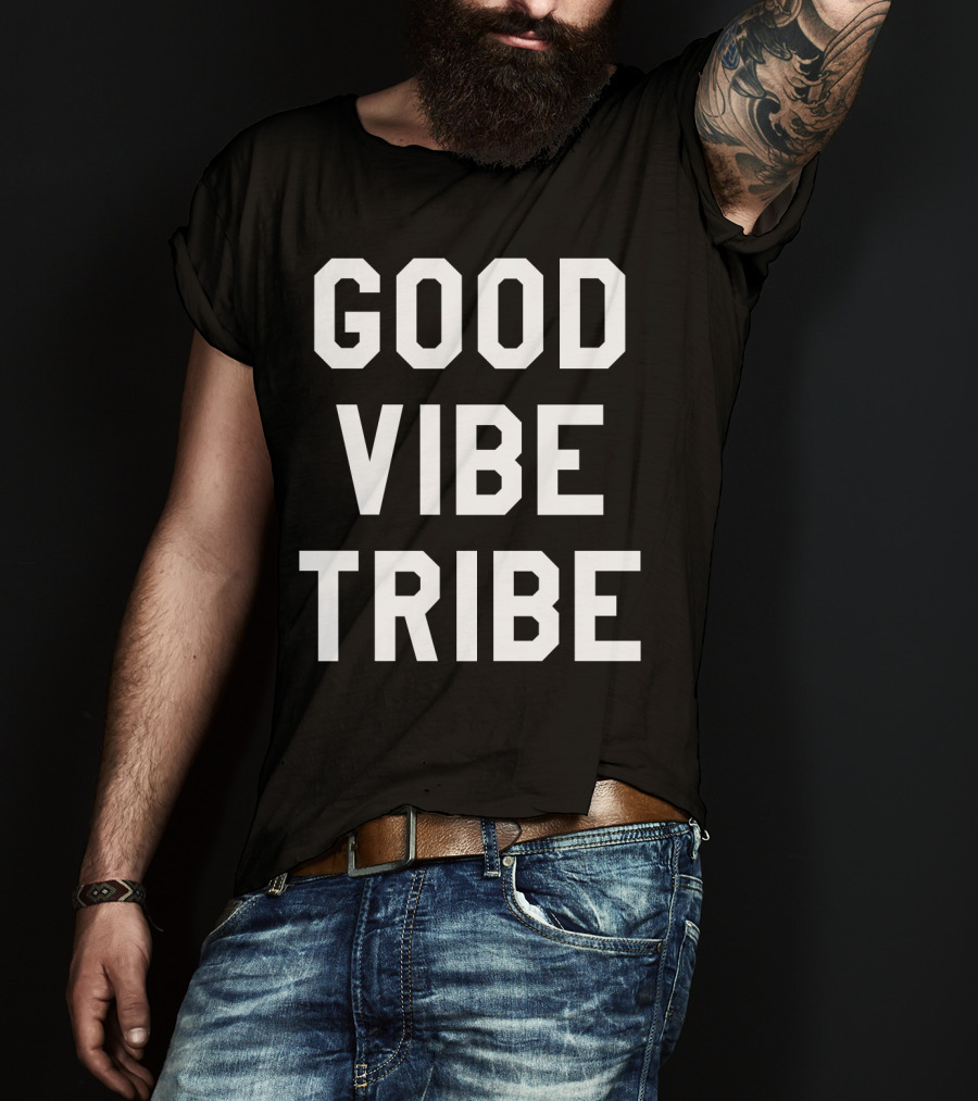 GOOD VIBE TRIBE Varsity-Inspired T-Shirt