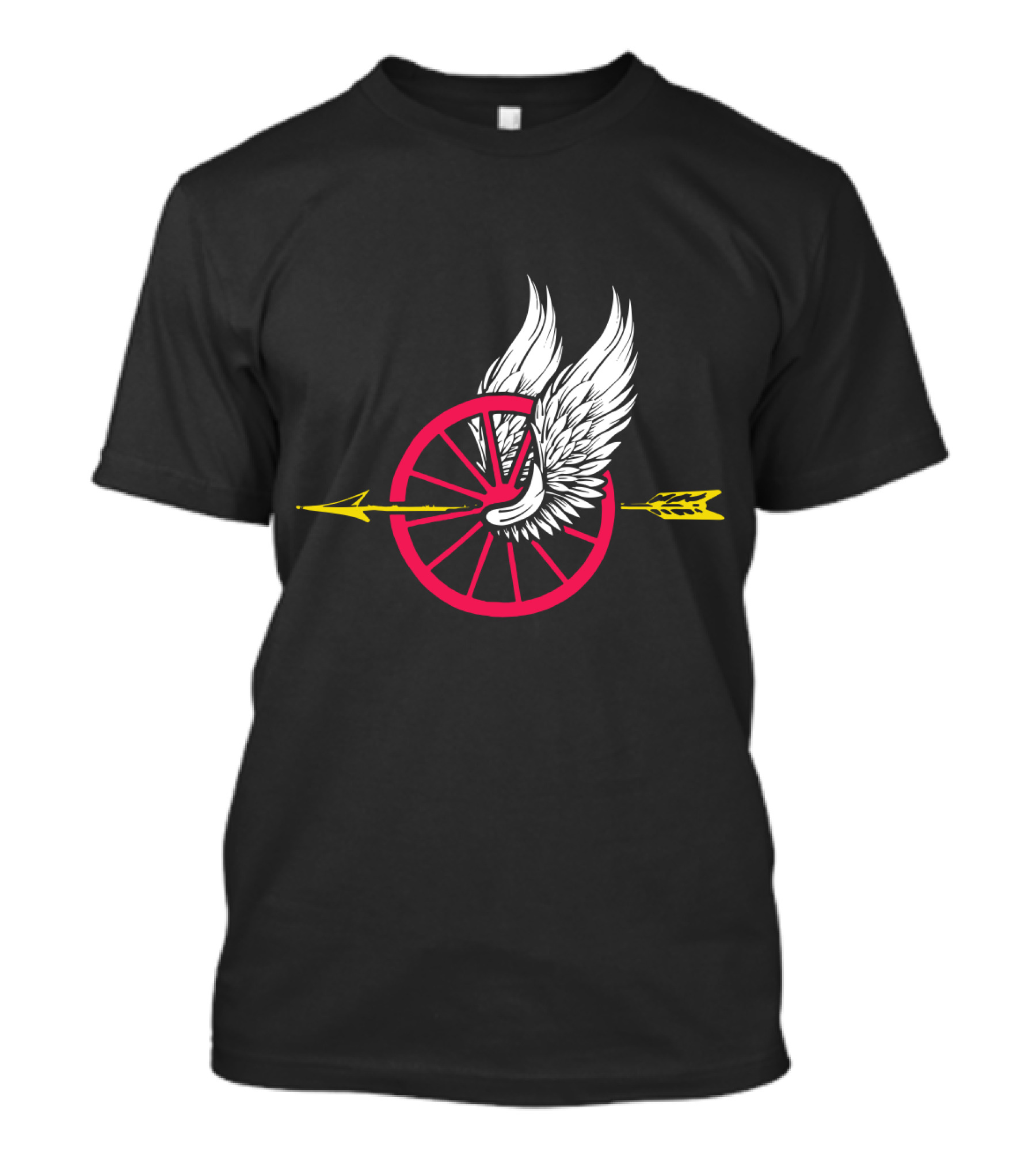 Law Enforcement Motorcycle Unit Wing Wheel And Arrow T-Shirt