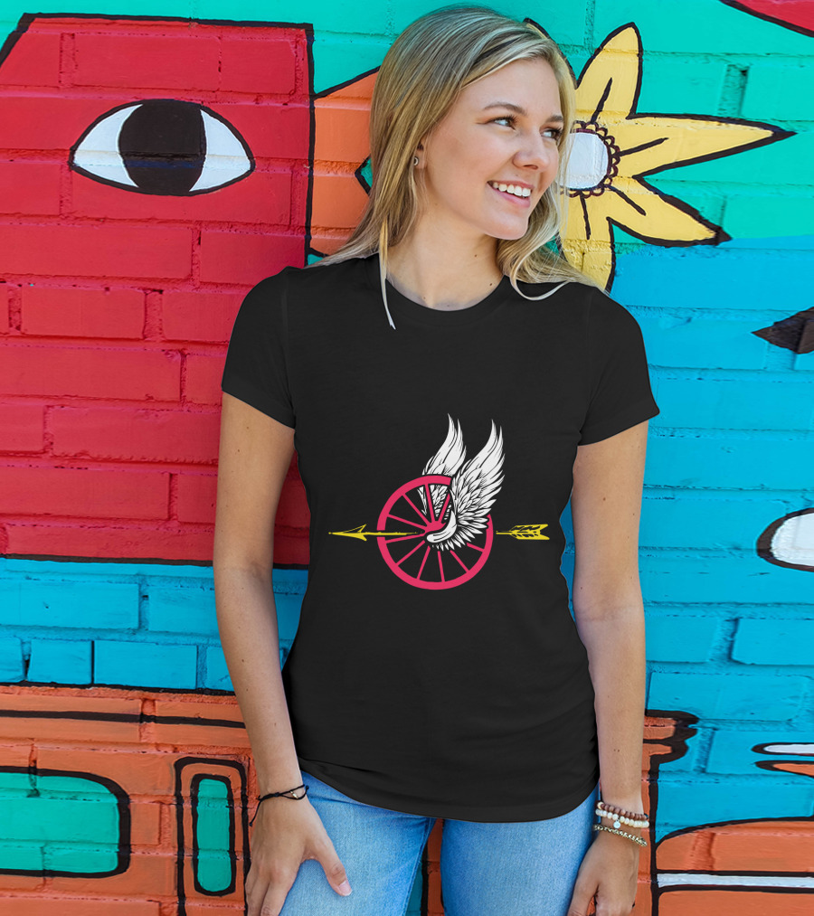 Law Enforcement Motorcycle Unit Wing Wheel And Arrow T-Shirt