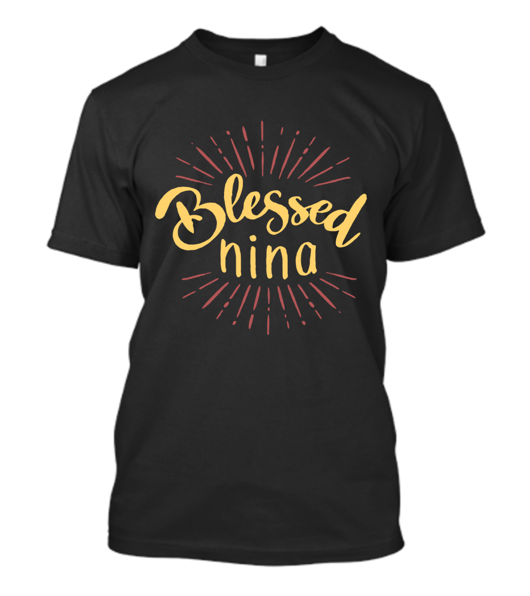 Blessed Nina Burst With Radiant Lines T-Shirt