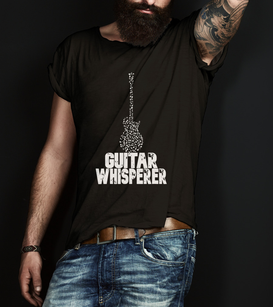 Guitar Whisperer Musical Notes T-Shirt
