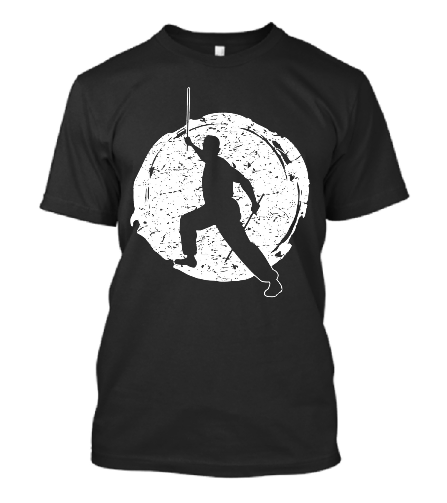 Kali Filipino MMA Discipline Arnis Stick Martial Arts Silhouette Circle T-Shirt