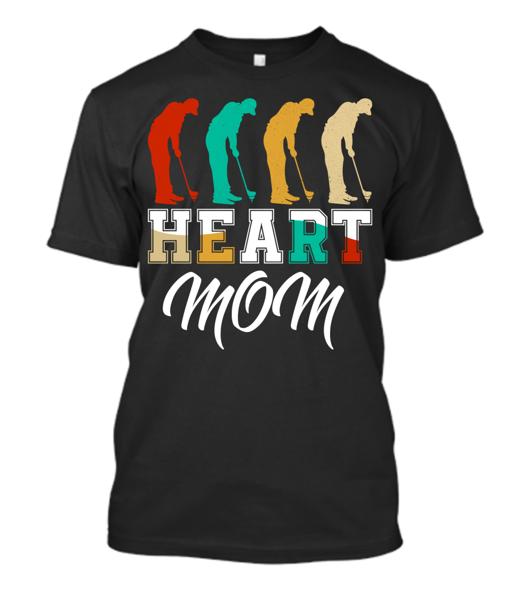 Golf Heart Mom T-Shirt