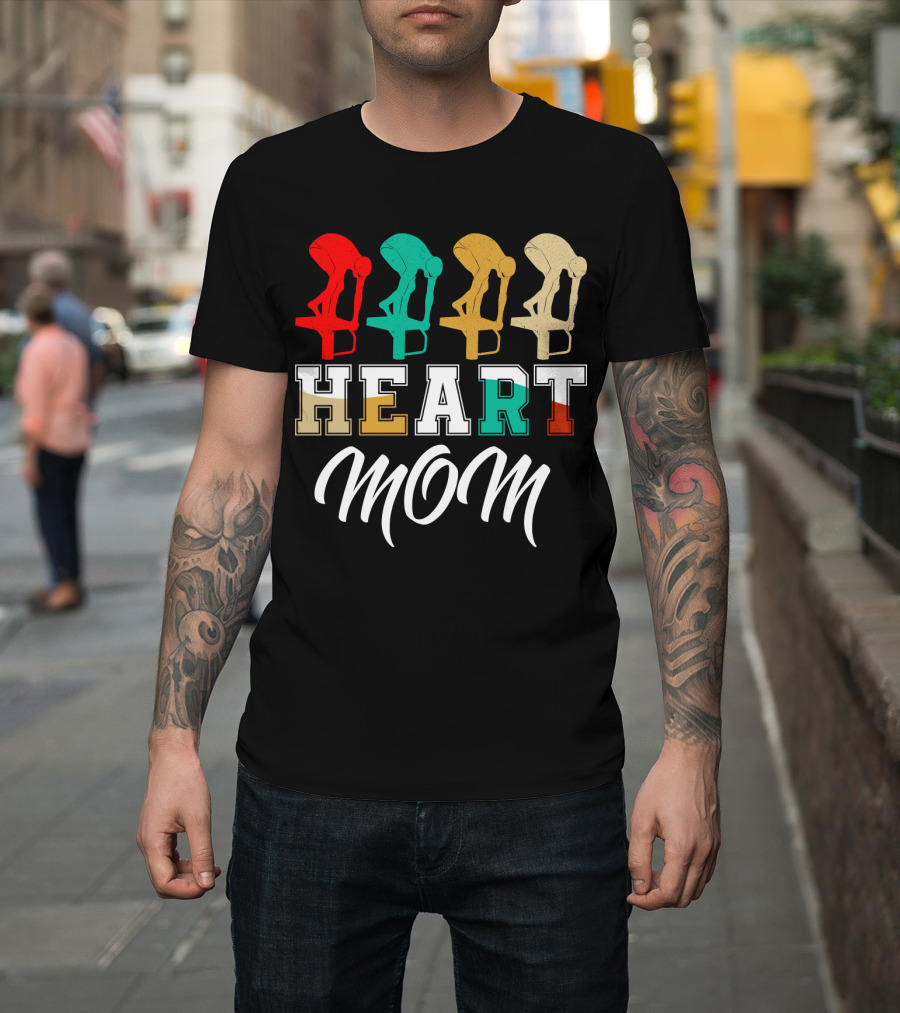 Swimming Mom Heart T-Shirt