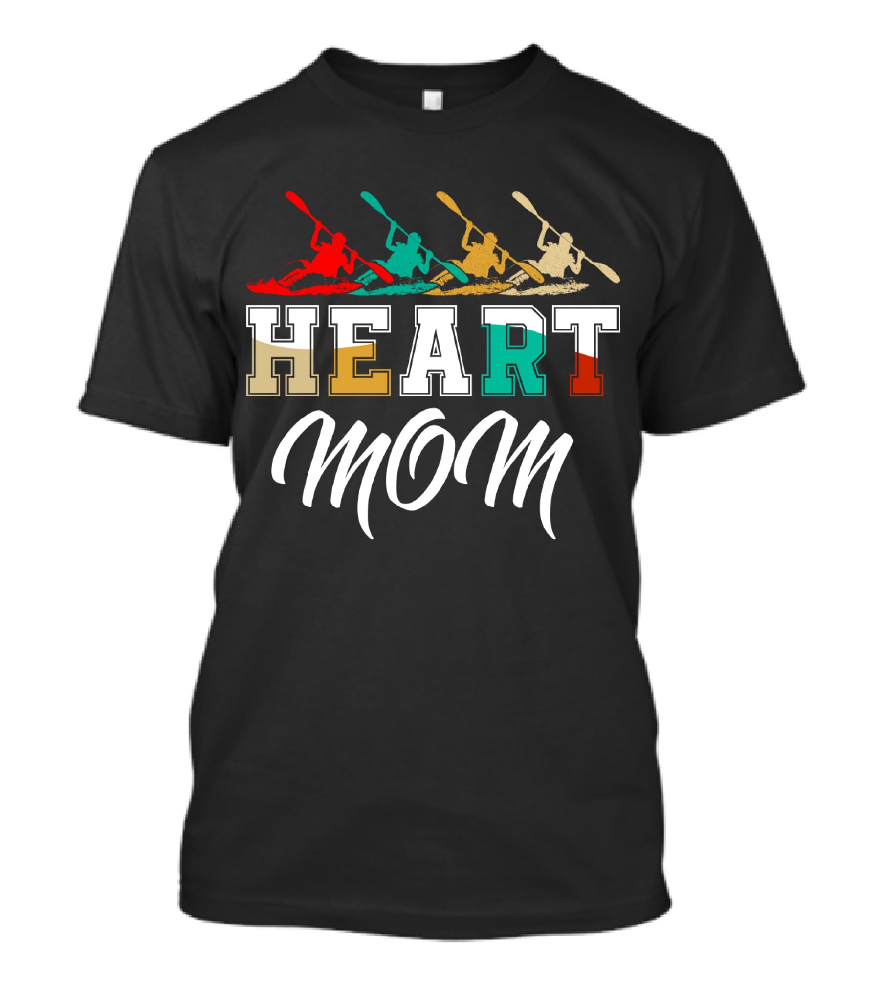 Kayaking Heart Mom T-Shirt