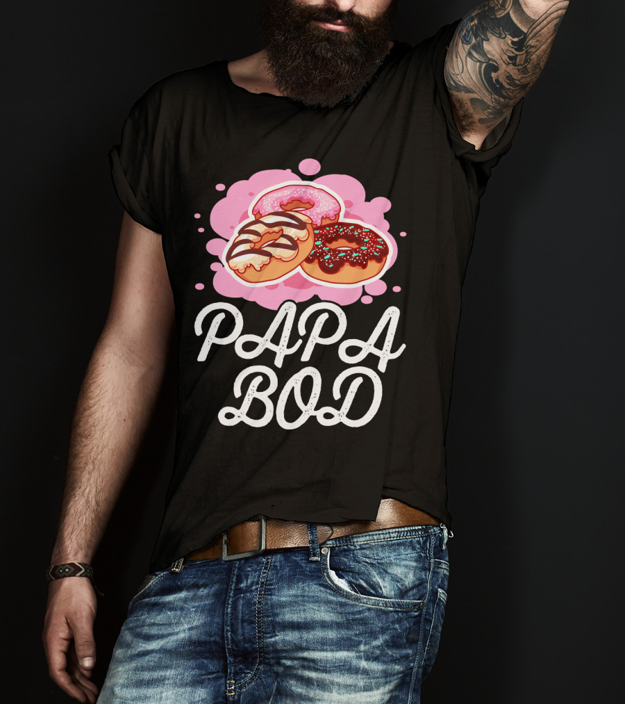 Papa Bod Donut Trio With Sprinkles T-Shirt