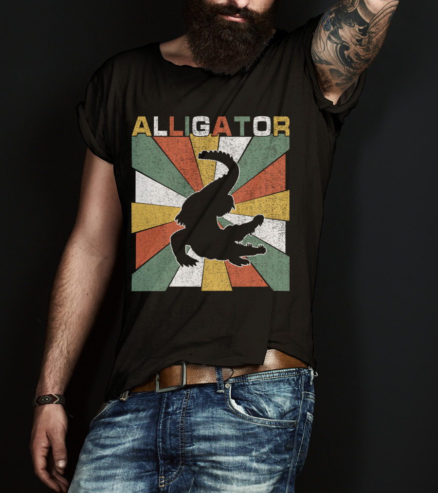 Alligator Retro 70s Vintage T-Shirt