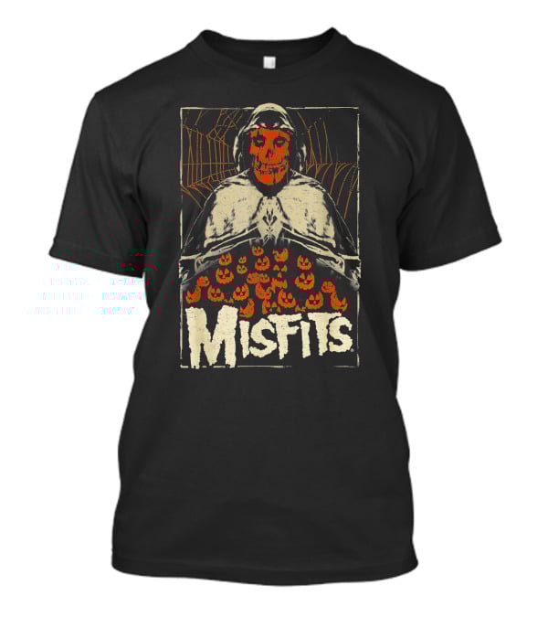 Misfits Halloween Skeleton With Jack O' Lanterns T-Shirt