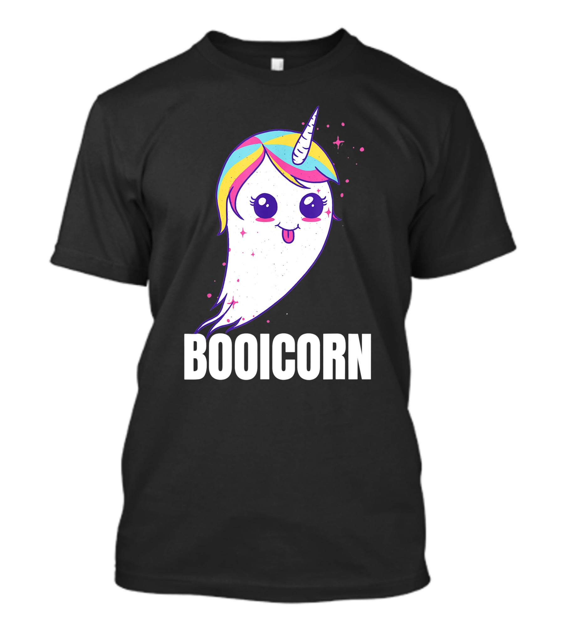 Booicorn Cute Ghost Unicorn Girls Clothes T-Shirt