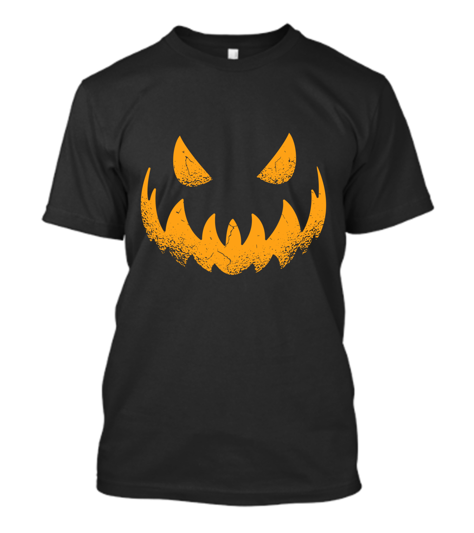 Halloween Pumpkin Scary Smiling Jack-O'-Lantern Face T-Shirt