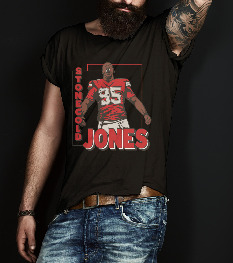 Stone Cold Jones Kansas City Chiefs Number 95 T-Shirt