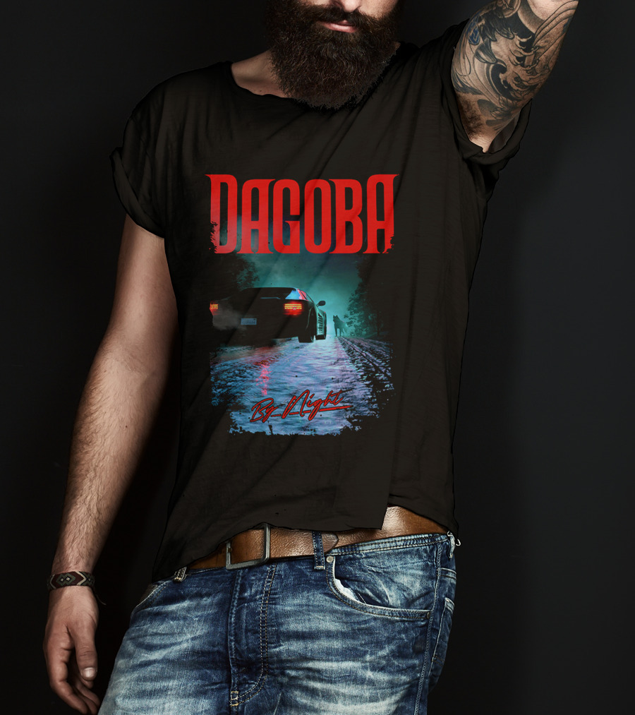 Dagoba By Night Retro Car Scene T-Shirt