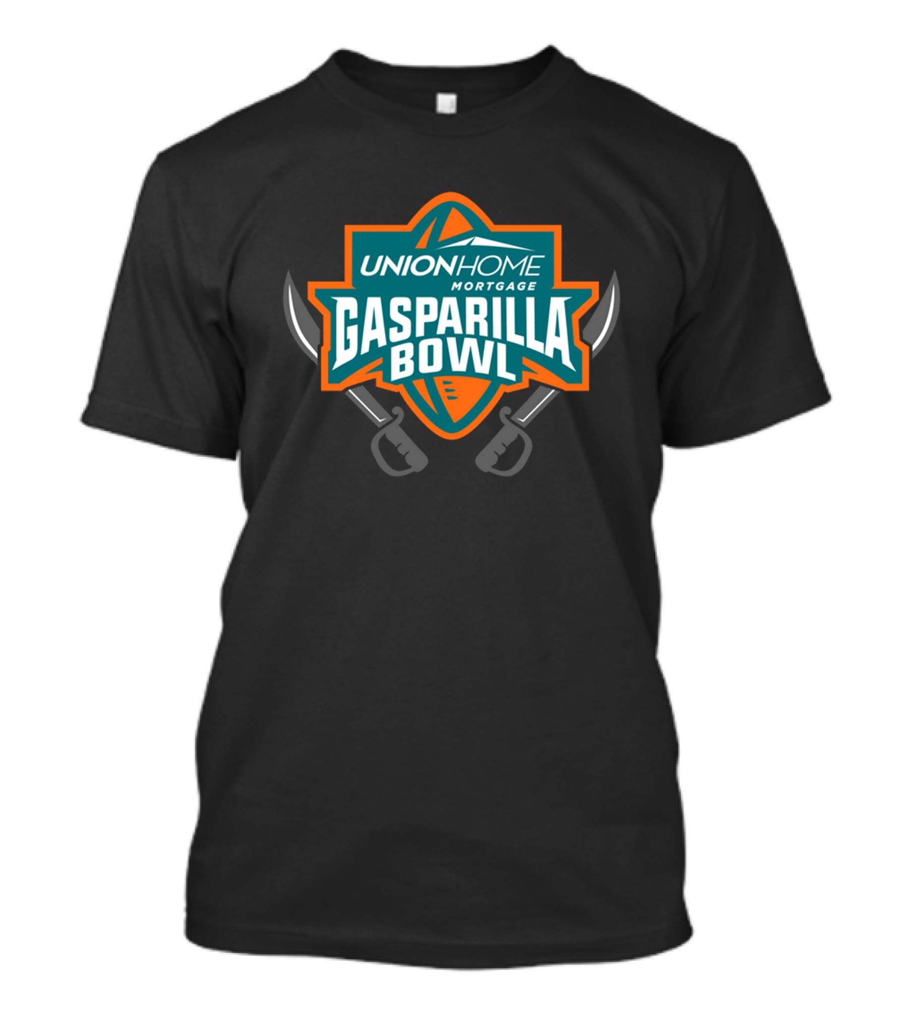 Union Home Mortgage Gasparilla Bowl Football Swords Emblem T-Shirt